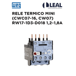 RELE TERMICO MINI (CWC07-16, CW07) RW17-1D3-D018 1,2~1,8A 