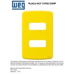PLACA 4X2" 2 MOD AMARELO COMPOSÉ 