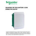 QUADRO DE DISJ 5DIN EMB EASY9 