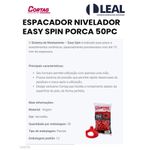 ESPAÇADOR NIVELADOR EASY SPIN PORCA 50PÇ CORTAG
