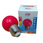 LAMPADA BOLINHA LED 127V 1W VM E27 CTB BLBP-1W 127V VM