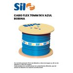CABO FLEX 70MM AZUL 0,6 - 1KV SIL BOBINA - (Vendido por metro)