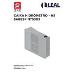 CAIXA HIDRÔMETRO N5 SABESP NTS 303 TAF 09519 TAF 