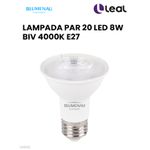LÂMPADA PAR 20 LED 8W BIV 4000K E27 BLUMENAU 