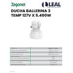 DUCHA BALLERINA 3T 127V X 5.400W ZAGONEL 