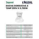 DUCHA GORDUCHA 4 TEMP 220V X 5.700W 