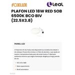 PLAFON LED 18W RED SOB 6500K BCO BIV FOXLUX