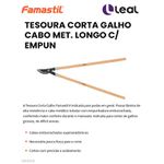 TESOURA CORTA GALHO CABO MET. LONGO C/ EMPUN FAMASTIL