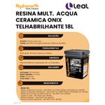 RESINA MULT. ACQUA CERAMICA ONIX TELHABRILHANTE 18L HYDRONORTH