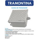 CAIXA DE PASSAGEM AL 100X100X60MM - TRAMONTINA 56123001
