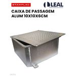 CAIXA DE PASSAGEM 10X10X06 cm C/ TAMPA REVERSÍVEL E VEDAÇÃO CPS10