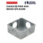 CAIXA DE PISO 4X4 BAIXA 3/4 ALUM STAMPLAC CPS44B