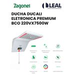 DUCHA DUCALI ELETRONICA BCO 220VX7500W ZAGONEL 