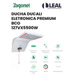 DUCHA DUCALI ELETRONICA BCO PREMIUM 127VX5500W ZAGONEL 
