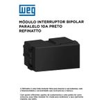 INTERRUPTOR BIPOLAR PARALELO 10A PRETO REFINATTO 