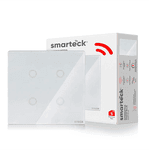 INTERRUPTOR SMARTECK 4X4" 4 MÓDULOS TOUCH BCO SINT4B2