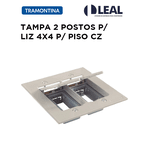 TAMPA 2 POSTOS P/ LIZ 4X4 P/ PISO CZ TRAMONTINA