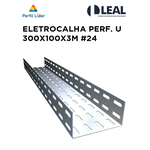 ELETROCALHA PERF. U 300X100X3000MM 