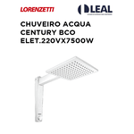 CHUVEIRO ACQUA CENTURY BCO ELET.220VX7500W 