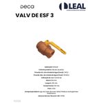 VALV DE ESF 3" DECA 1552.B.300
