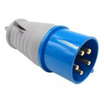 PLUGUE IND 250V 32A 3P+T+N 9H AZ WEG 