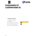 ESQUADRO P/ CARPINTEIRO 12" EDA 