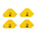 ESQUADRO MAGNETICO C/ 4PÇS 2" DE 5KG EDA 