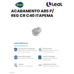 ACABAMENTO ABS P/ REG CR C40 ITAPEMA DECA / DOCOL 3/4 BLUKIT 