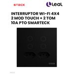 INTERRUPTOR SMARTECK 4X2" 2 MÓDULOS TOUCH SINT4P2P2