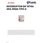 INTERRUPTOR DR TETRA 40A 30MA TIPO A STECK