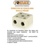 CONECTOR PORCELANA 16MM 2P FOXLUX 