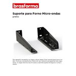 SUPORTE MICROONDAS / MULTIUSO PRETO BRASFORMA 