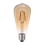 LAMPADA BULBO ST64 FILAMENTO LED 4W BIV 2400K E27 BLUMENAU 0326000