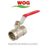 VÁLVULA DE ESFERA 3/4 PASSAGEM PLENA COM ALAVANCA WOG 