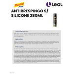ANTIRRESPINGO S/ SILICONE 280ML MUNDIAL PRIME 