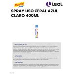 SPRAY USO GERAL AZUL CLARO 400ML MUNDIAL PRIME 