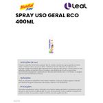SPRAY USO GERAL BRANCO 400ML MUNDIAL PRIME 