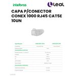 CAPA P/ CONECTOR CONEX 100 RJ45 CAT5E 10UN INTELBRAS