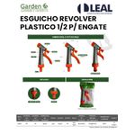 ESGUICHO REVOLVER PLASTICO 1/2 P/ ENGATE GARDEN 