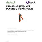ESGUICHO REVOLVER PLASTICO 1/2 P/ ENGATE GARDEN 
