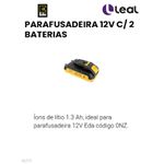 PARAFUSADEIRA 12V C/ 2 BATERIAS EDA 