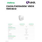 CAIXA PASSAGEM VBOX 1100 BCO INTELBRAS 