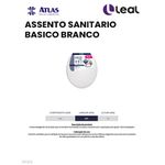 ASSENTO SANITARIO BASICO BRANCO ATLAS 