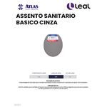 ASSENTO SANITARIO BASICO CINZA ATLAS 