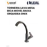 TORNEIRA LAVA MESA BICA MOVEL BAIXA ORQUIDEA ONIX SOCEL