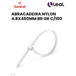 ABRACADEIRA NYLON 4.8X450MM BR GR C/100PCS 