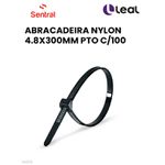 ABRAÇADEIRA NYLON 4.8X300MM PRETO COM 100