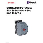 CONTATOR POTENCIA 50A 3P 1NA+1NF 660V BOB 220VCA 