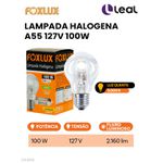 LAMPADA HALOGENA CLASSICA A55 127V 100W 