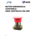 BOTÃO EMERGÊNCIA COGUMELO GIRA-DESTRAVA VERMELHO COPO METAL JNG